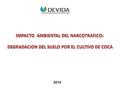 2014. DEFORESTACION DEGRADACION DEL SUELO CONTAMINACION DEL AGUA IMPACTO AMBIENTAL DEL NARCOTRAFICO.