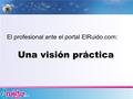 Una visión práctica El profesional ante el portal ElRuido.com: