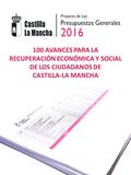 100 AVANCES PARA LA RECUPERACIÓN ECONÓMICA Y SOCIAL DE LOS CIUDADANOS DE CASTILLA-LA MANCHA.