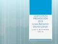 Licenciatura PROMOCIÓN 2015 Liceo Benjamín Dávila Larraín Lunes 16 de noviembre. 12:00 hrs.