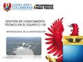 GESTIÓN DE CONOCIMIENTO TÉCNICO EN EL EQUIPO C-130 METODOLOGIA DE LA INVESTIGACION.