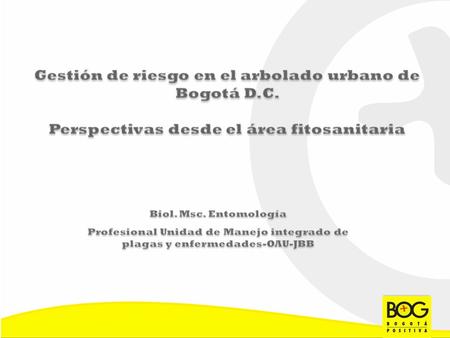 Arbolado en riesgo: afectaciones fitosanitarias Diagnostico Visual del Árbol : Gestión del riego: Mediante el cual se evalúa la condición física del árbol.