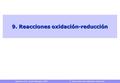 Química (1S, Grado Biología) UAM 9. Reacciones de oxidación-reducción 9. Reacciones oxidación-reducción.