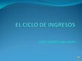EL CICLO DE INGRESOS MTRO. ISIDRO ALBA MARA.
