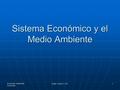 Sistema Económico y el Medio Ambiente