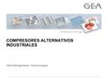 COMPRESORES ALTERNATIVOS INDUSTRIALES