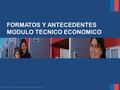 1 Gobierno de Chile | Ministerio de Vivienda y Urbanismo FORMATOS Y ANTECEDENTES MODULO TECNICO ECONOMICO.