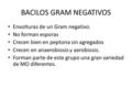 BACILOS GRAM NEGATIVOS