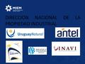 DIRECCION NACIONAL DE LA PROPIEDAD INDUSTRIAL. Marco Normativo: Ley 17.011 25/09/1998 - Ley de Marcas D- 34/999 03/02/1999. Ley 17.16402/09/1999- Ley.