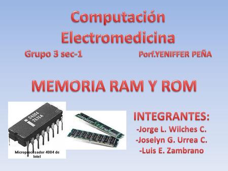 La memoria de acceso aleatorio (en inglés: random-access memory cuyo acrónimo es RAM) es la memoria desde donde el procesador recibe las instrucciones.