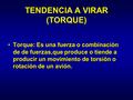 TENDENCIA A VIRAR (TORQUE)