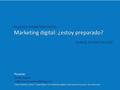 Ponente: Carles Argemí Emprendedor online | Especialista en marketing digital internacional y asesor de empresas TALLER DE.