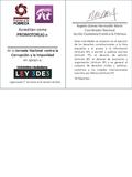 Acreditan como PROMOTOR(A) a:_______________________ de la Jornada Nacional contra la Corrupción y la Impunidad en apoyo a: Vigencia del 1° de marzo al.