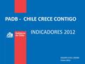 PADB - CHILE CRECE CONTIGO INDICADORES 2012 EQUIPO CHCC /DSSM Enero 2012.