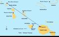Helicóptero en la ida Tahiti – Polinesia Francesa.