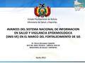 Estado Plurinacional de Bolivia Ministerio de Salud y Deportes