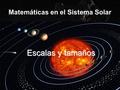 Matemáticas en el Sistema Solar