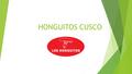 HONGUITOS CUSCO. DATOS DE LA EMPRESA: HONGUITOS CUSCO Correo electrónico: Dirección: Av. Túpac Amaru s/n- Yanaoca – Canas. Teléfonos: