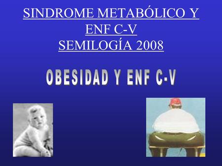 SINDROME METABÓLICO Y ENF C-V SEMILOGÍA 2008. FACT DE RIESGO-ATP III Hipercolesterolemia Hdl bajo Hta Dbt Tabaquismo A Fliar ECP(p55m)