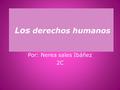 Los derechos humanos Por: Nerea sales Ibáñez 2C. 1- Al nacer todos tenemos los mismos derechos.