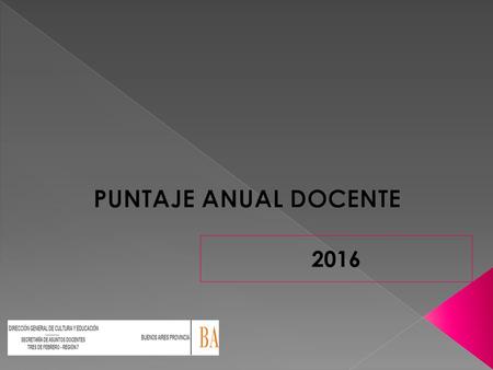 2016. PUNTAJE ANUAL DOCENTE Mediante SERVADO – PAD 2016, en los listados electrónicos publicado en la página Web oficial : Hacer Clik en PUNTAJE ANUAL.
