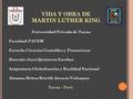 VIDA Y OBRA DE MARTIN LUTHER KING