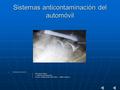 Sistemas anticontaminación del automóvil
