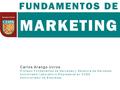MARKETING FUNDAMENTOS DE Carlos Arango Ucros