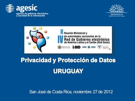 San José de Costa Rica, noviembre 27 de 2012. Privacidad y tecnología.