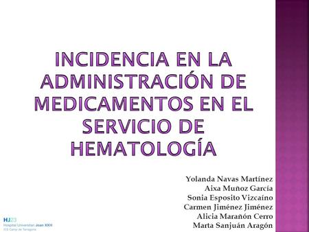 Yolanda Navas Martínez Aixa Muñoz García Sonia Esposito Vizcaíno Carmen Jiménez Jiménez Alicia Marañón Cerro Marta Sanjuán Aragón.
