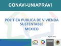POLITICA PUBLICA DE VIVIENDA SUSTENTABLE