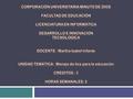 Esta asignatura va dirigida a los estudiantes del programa licenciatura en informática de la corporación universitaria uniminuto. Instituyendo al estudiante.