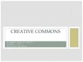NOMBRE: THALIA CUEVA CURSO: 1°”A” FECHA:01-04-2014 CREATIVE COMMONS.