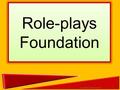 Role-plays Foundation 1 Lancashire County Council.