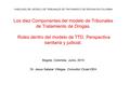 VIABILIDAD DEL MODELO DE TRIBUNALES DE TRATAMIENTO DE DROGAS EN COLOMBIA Los diez Componentes del modelo de Tribunales de Tratamiento de Drogas. Roles.