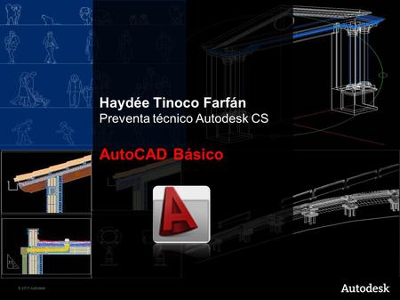 © 2011 Autodesk Haydée Tinoco Farfán Preventa técnico Autodesk CS AutoCAD Básico.