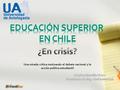 Una mirada crítica motivando el debate nacional y la acción política estudiantil.