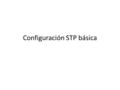 Configuración STP básica. Repaso Debe seleccionarse un puente raíz, tarea que se efectúa mediante un procedimiento conocido como elección.