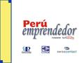 El motor del Perú es la micro y pequeña empresa (MYPE). A nivel nacional las MYPEs brindan empleo al 80% de la población económicamente activa y generan.