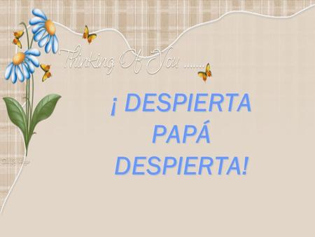 ¡ DESPIERTA PAPÁ DESPIERTA! Parece que hoy los padres estamos fallando en el proceso de separación, individualidad y ayuda a los hijos a crear su propia.