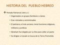 HISTORIA DEL PUEBLO HEBREO