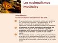 Los nacionalismos musicales