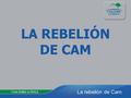 La rebelión de Cam LA REBELIÓN DE CAM. La rebelión de Cam GENESIS 9:22-23 “...Y Cam, padre de Canaán, vio la desnudez de su padre, y lo dijo a sus dos.