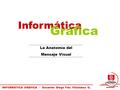 Informática Gráfica La Anatomía del Mensaje Visual.