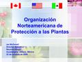 Organización Norteamericana de Protección a las Plantas Ian McDonell Director Ejecutivo Reunión Anual Guadalajara, Jalisco, México 22 de octubre de 2008.