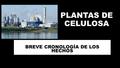 PLANTAS DE CELULOSA BREVE CRONOLOGÍA DE LOS HECHOS.