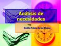 1 Análisis de necesidades Emilio Prieto de los Mozos.