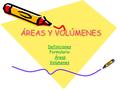 Definiciones Formulario: Áreas Volúmenes