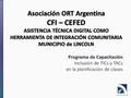 Programa de Capacitación Programa de Capacitación Inclusión de TICs y TACs en la planificación de clases.