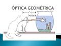  La óptica geométrica analiza los fenómenos luminosos y los sistemas ópticos para los cuales pueda considerarse válido el principio de propagación rectilínea.